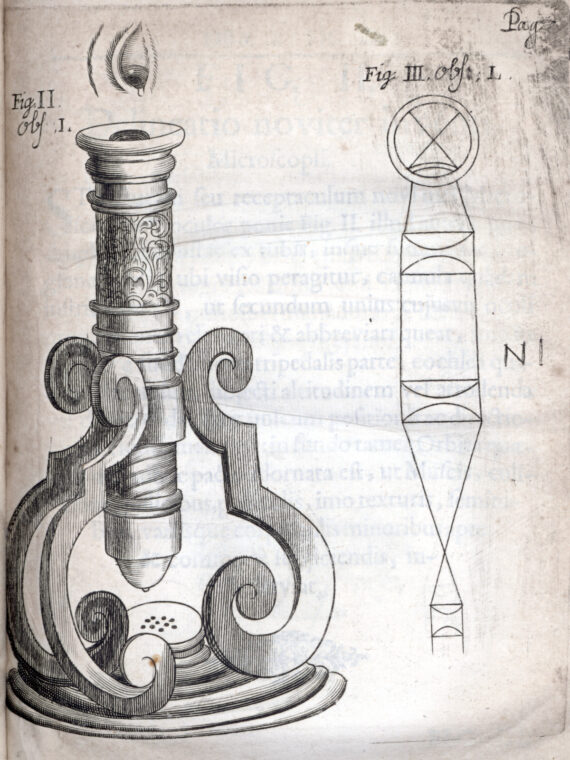 Griendel's microscope from Micrographia Nova, 1687